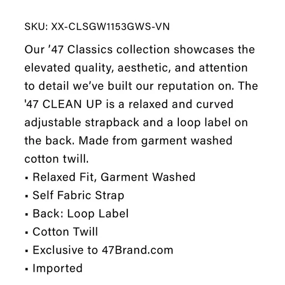 BLANK '47 CLEAN UP (No Logo - Unisex) - Picture 6 of 6